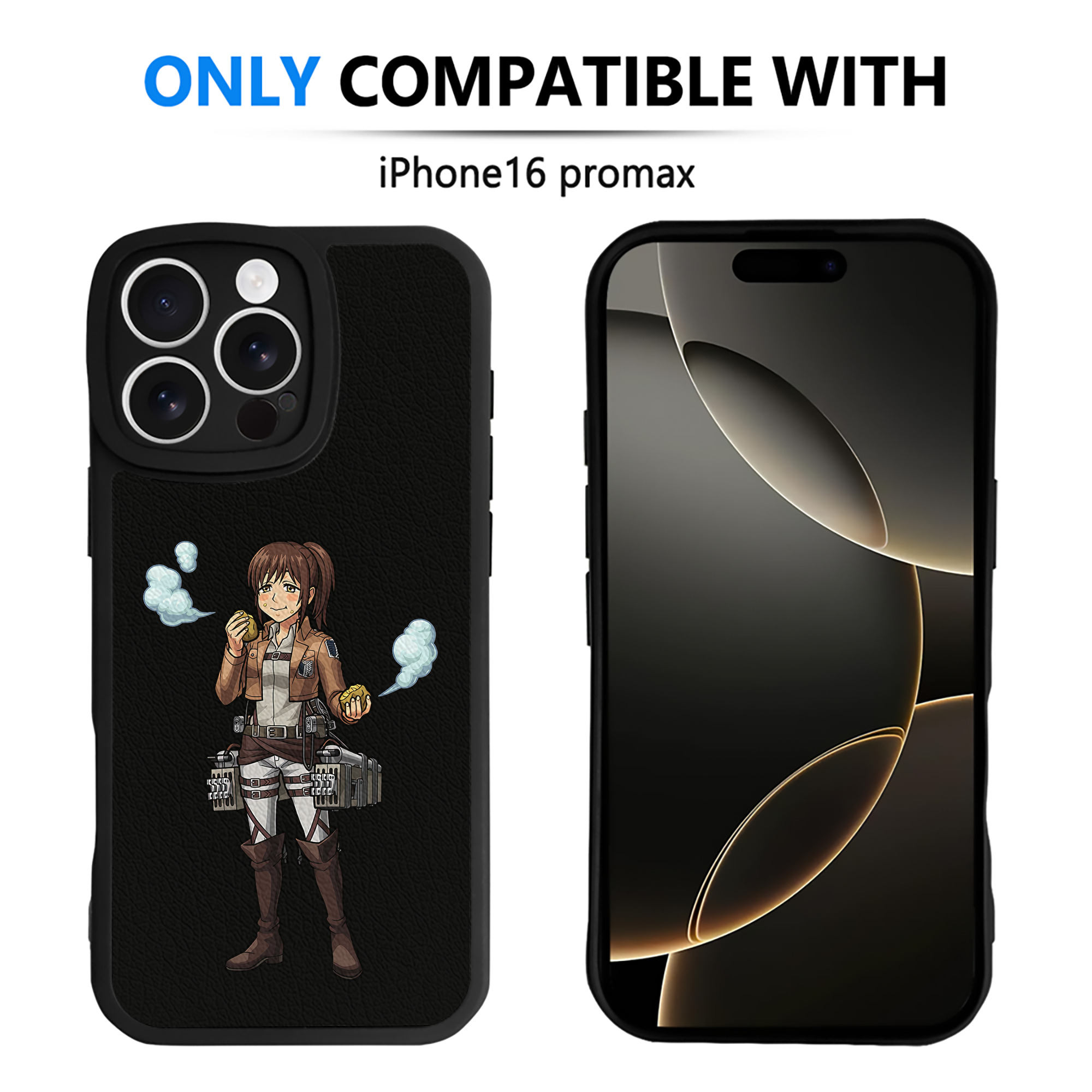（画像用） 進撃の巨人 サシャ·ブラウス Attack on Titan Sasha Blaus 【iPhone 16シリーズ対応】シリコンスマホケース（レザー調） 材質：シリコン